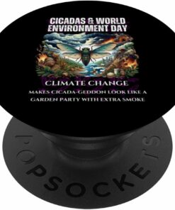 Cicadas raising Climate Change awareness-DARK PopSocket