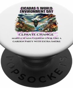 Cicadas raising Climate Change awareness-LIGHT PopSocket
