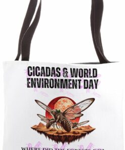 Cicada Mars Forest Tote Bag