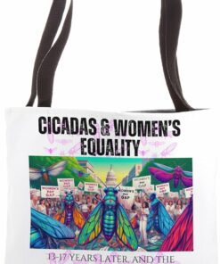 Cicadas : Pay Gap Stubborn as Cicada Shells Tote Bag