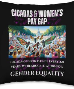 Cicada-Geddon Shocked at 286 Years for Equality Throw Pillow