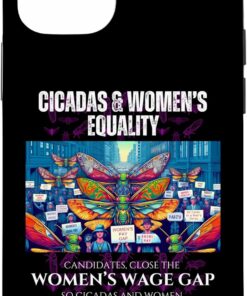 Close the Wage Gap, Cicadas and Women Sing iPhone Cases