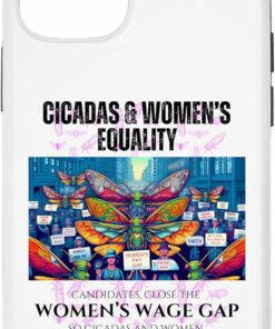 Cicadas : Close the Wage Gap, Cicadas and Women Sing iPhone Cases