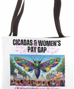 Cicada-Geddon Slow, 286 Years to equality is Turtle-paced Tote Bag