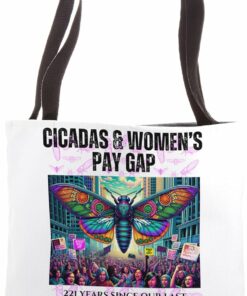 Cicadas 221 Years, Gender Equality Still Crawling Tote Bag