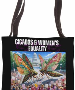 Cicadas : 17 Years Later, Pay Gap Remains Tote Bag