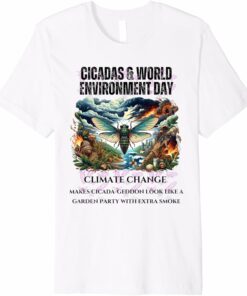 Cicadas raising Climate Change awareness-LIGHT T-Shirt
