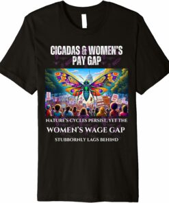 Cicadas : Nature Cycles, Wage Gap Lags T-Shirt
