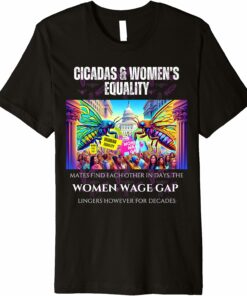 Cicadas : Women's Wage Gap Lingers for Decades T-Shirt