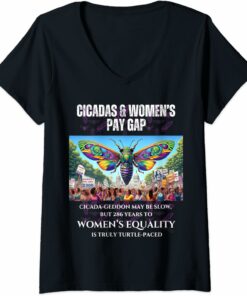 Cicada-Geddon Slow, 286 Years to EqualityTurtle-paced V-Neck T-Shirt