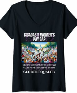 Cicada-Geddon Shocked at 286 Years for Equality V-Neck T-Shirt