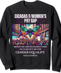 Cicadas Broods Emerge, Gender Equality Feels Eternal Sweatshirt