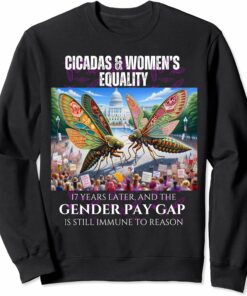 Cicadas : 17 Years Later, Pay Gap Remains Sweatshirt