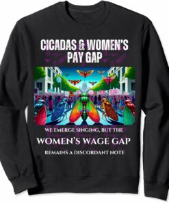 Singing Cicadas, Discordant Wage Gap Sweatshirt