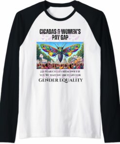 Cicadas : 221-Year Cycles, 286 for Gender Equality Raglan T-Shirt