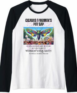 Cicada-Geddon Slow, 286 Years to equality is Turtle-paced Raglan T-Shirt