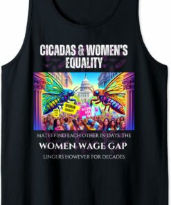 Cicadas : Women's Wage Gap Lingers for Decades Tank Top T-Shirt