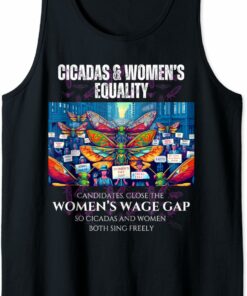 Close the Wage Gap, Cicadas and Women Sing Tank Top T-Shirt