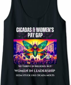 Thriving Cicadas, Stuck Women Leadership Tank Top T-Shirt