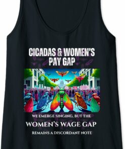 Singing Cicadas, Discordant Wage Gap Tank Top T-Shirt