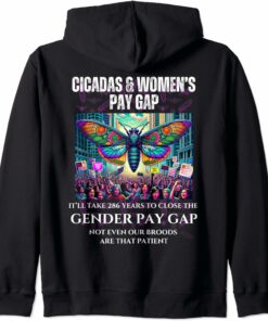 286 Years for Gender Pay Equality, Cicadas Impatient Zip Hoodie