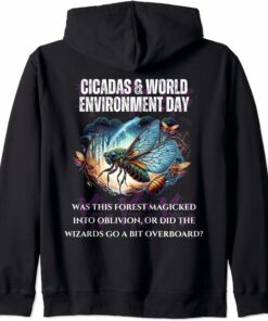 Cicada Forest Magic Zip Hoodie
