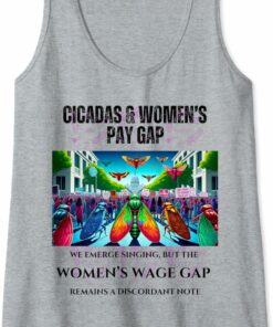 Singing Cicadas, Discordant Wage Gap Tank Top T-Shirt