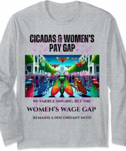 Singing Cicadas, Discordant Wage Gap Long Sleeve T-Shirt