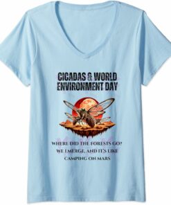 Cicada Mars Forest V-Neck T-Shirt