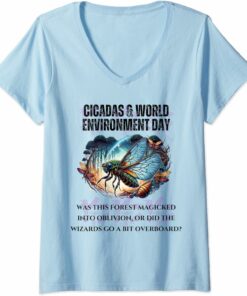 Cicada Forest Magic V-Neck T-Shirt