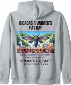 Cicada-Geddon Slow, 286 Years to equality is Turtle-paced Zip Hoodie