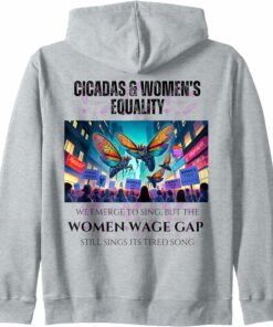 Cicadas : Wage Gap Sings Tired Song Zip Hoodie