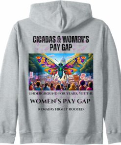 Underground Cicadas, Firm Wage Gap Zip Hoodie