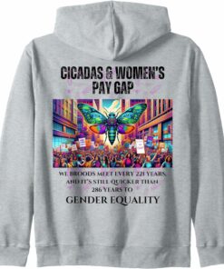 Broods Meet every 221 years, Gender Equality Wait Longer Zip Hoodie