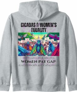 Cicadas : Pay Gap Stubborn as Cicada Shells Zip Hoodie