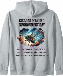 Cicada Forest Magic Zip Hoodie